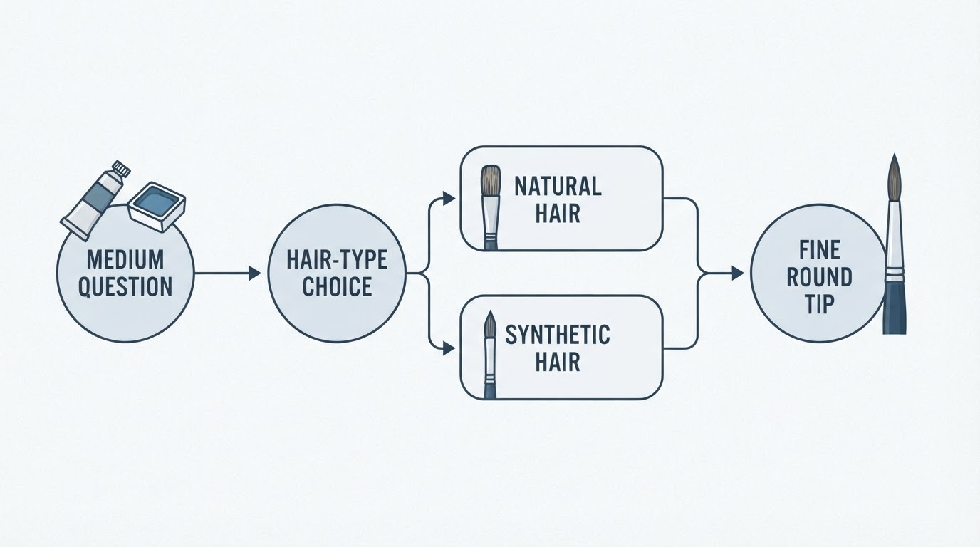 Workflow diagram for da vinci brushes.
