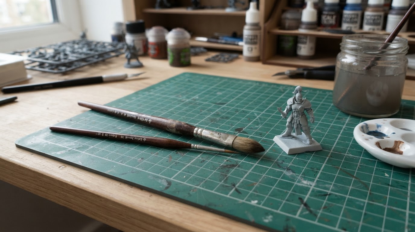 Editorial illustration for da vinci brushes.